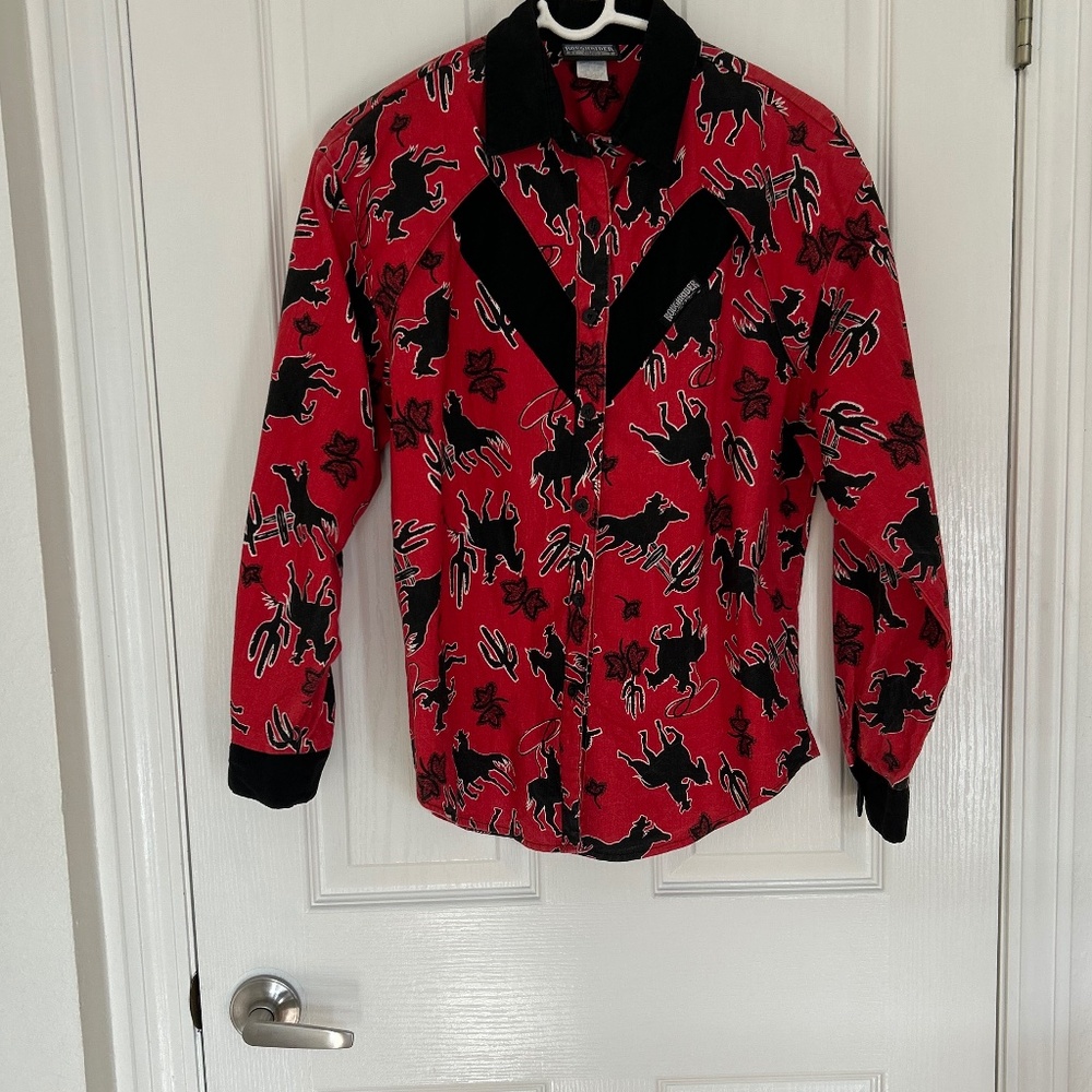 Roughrider by Circle T Vintage Made in the US Women's Western Shirt, Size Small